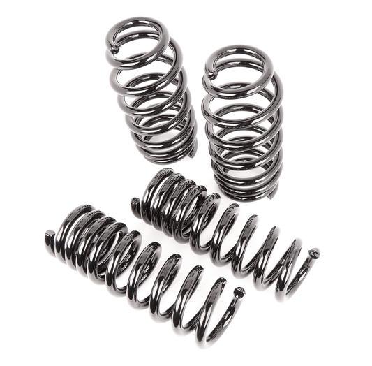 Aldan American Lowering Springs AXS Kit. Front and Rear. Dodge Set of 4. Black. 500101