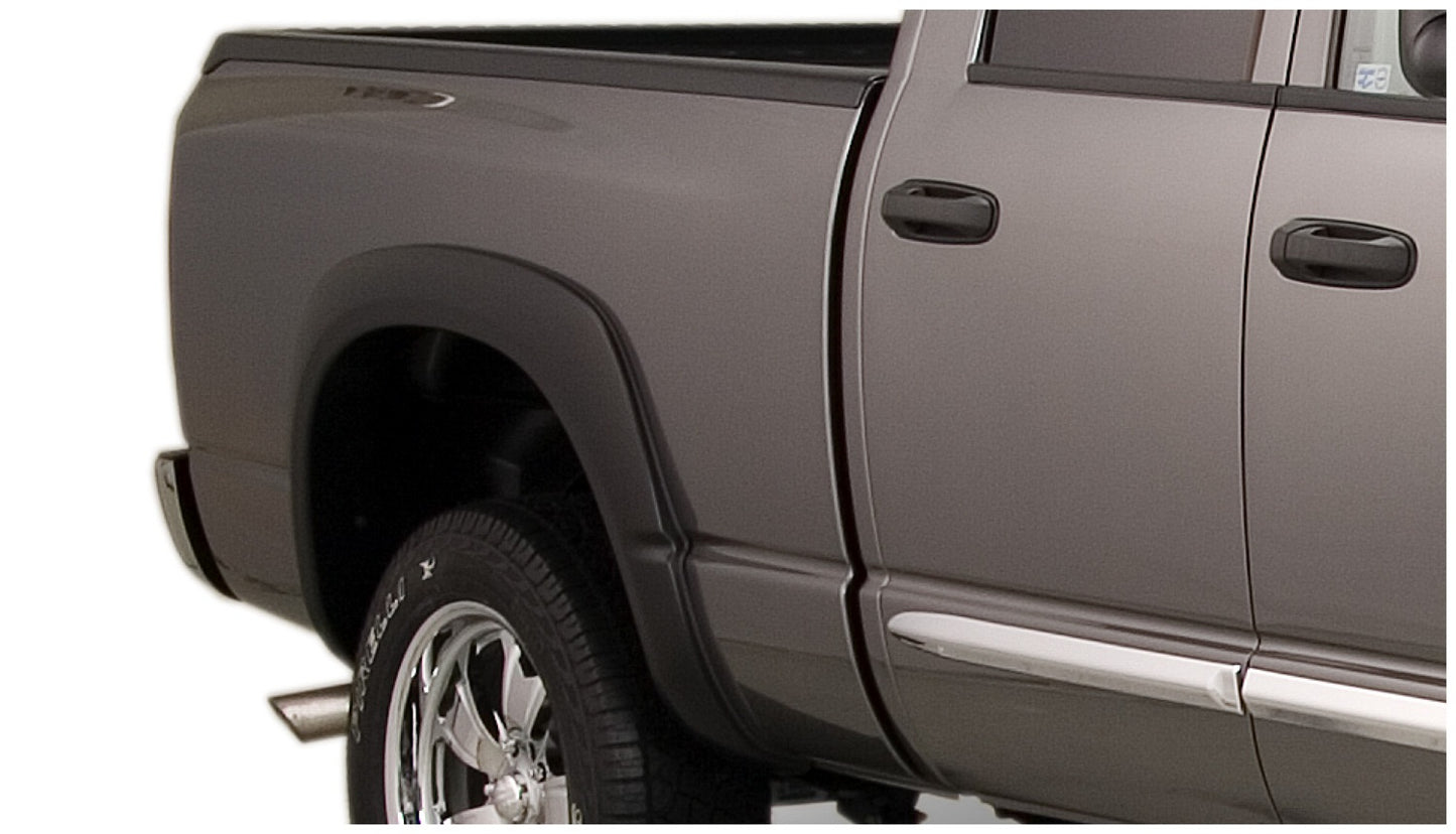 Bushwacker 50012-02 Black OE-Style Smooth Finish Rear Fender Flares For 1994-2001 Dodge Ram 1500; 1995-2002 Ram 2500 3500