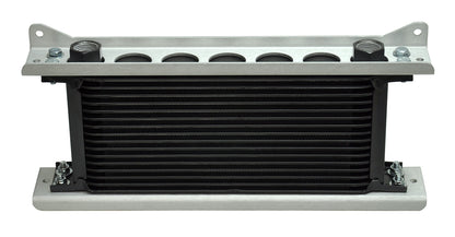 Derale Single Stacked Plate Brushed Aluminum Brackets With Mounting Hardware 50023