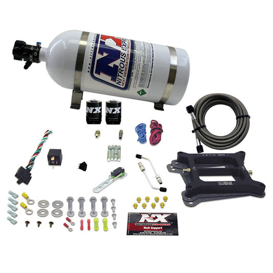 Nitrous Express 4150 4-BBL/GASOLINE (100-200-300-400-500HP) WITH 10LB BOTTLE NX-50040-10