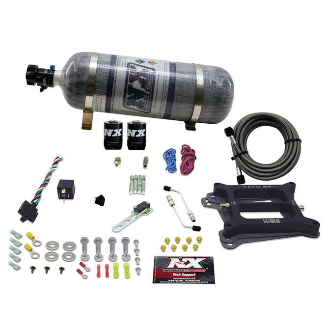 Nitrous Express 4150 4-BBL/GASOLINE (100-200-300-400-500HP) WITH COMPOSITE BOTTLE NX-50040-12