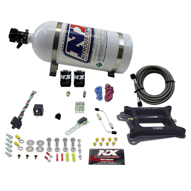 Nitrous Express 4150 4-BBL/ALCOHOL (100-200-300-400-500HP) WITH 10LB BOTTLE NX-50045-10