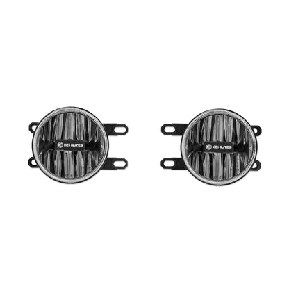 KC HiLiTES 4 in Gravity LED G4 - 2-Light System - SAE/ECE - 10W Fog Beam - for 12-18 Toyota Tacoma 500