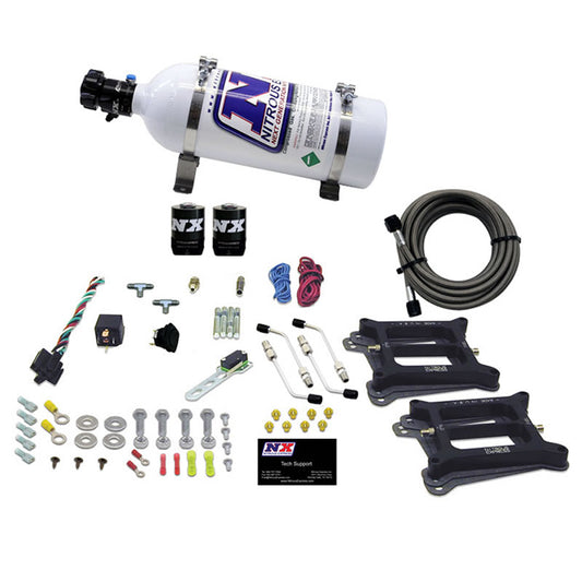 Nitrous Express DUAL HOLLEY/GASOLINE (100-200-300-400-500HP) WITH 5LB BOTTLE NX-50240-05