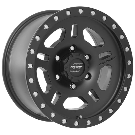 Pro Comp Wheels La Paz Satin Black 16x8 6x5.5 4.5BS Offset 0mm Cap P/N 502942500 5029-6883