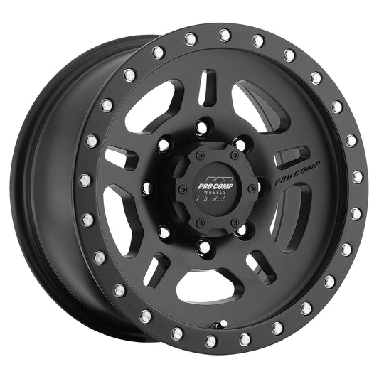 Pro Comp Wheels La Paz Satin Black 17x8.5 8x6.5 4.75BS Offset 0mm Cap P/N 502951500 5029-78582