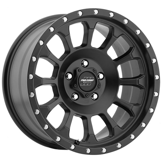 Pro Comp Wheels Rockwell Satin Black 17x8.5 5x5 4.75BS Offset 0mm Cap P/N 503432700 5034-78573