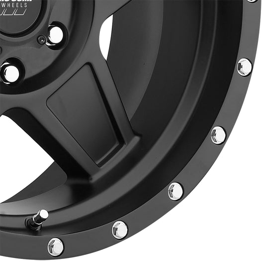 Pro Comp Wheels Predator Satin Black 18x9 6x5.5 5BS Offset 0mm Cap P/N 503434200 5035-8983