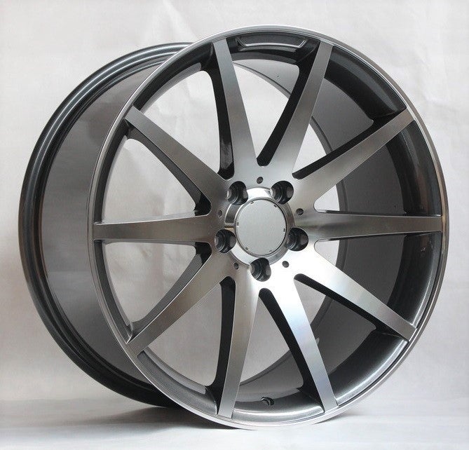 20" X 8.5" Aluminum Titanium Machine Face Wheels Set - Dynamic Performance - R503-TM-20x8.5-5x112-35-66.56