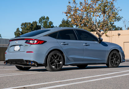 2022+ Honda Civic Hatchback STILLEN Cat-Back Exhaust Blue Burnt Tips - 504101