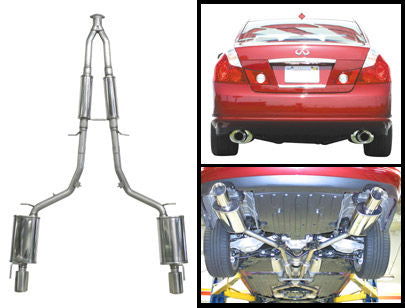 Stillen 2006-2010 Infiniti M35 Stainless Steel Near Cat-Back Exhaust System - 504435