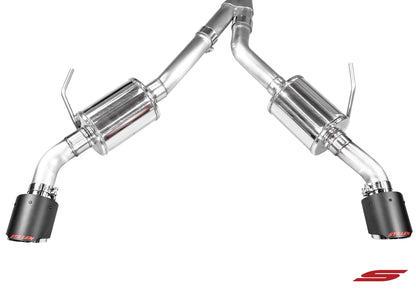 2016-2021 Infiniti Q50 [3.0t] Cat Back Exhaust w/ Carbon Fiber Tips - 504450