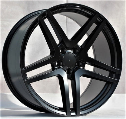 20" X 9.5" Aluminum Satin Black Wheels Set - Dynamic Performance - R507-SB-20x9.5-5x112-38-66.56