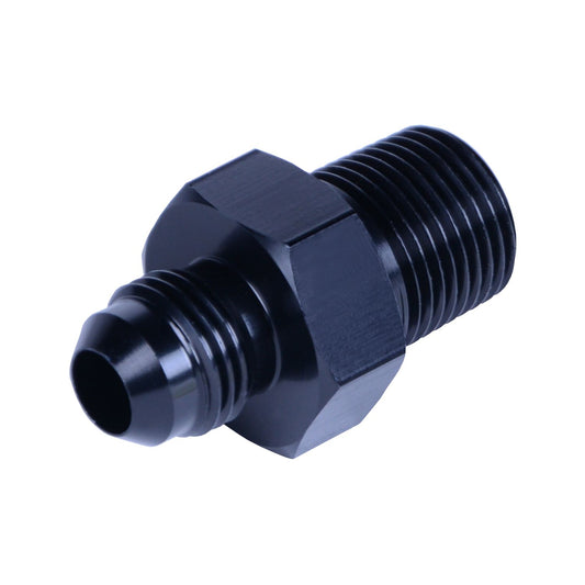 Derale Straight AN fitting, straight NPT fitting, 3/8" npt x -6AN male 59206