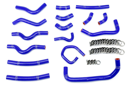 HPS Performance High Temp 3-ply Reinforced SiliconeReplace OEM Rubber Heater Coolant Hoses 57-1913-BLUE
