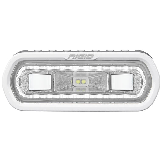 RIGID Industries SR-L Series Marine Spreader Pod 2 Wire Surface Mount White Housing With White Halo 51100