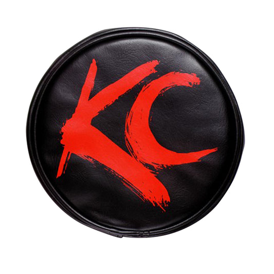 KC HiLiTES 6 in Light Cover - Soft Vinyl - Black / Red KC Logo 5110