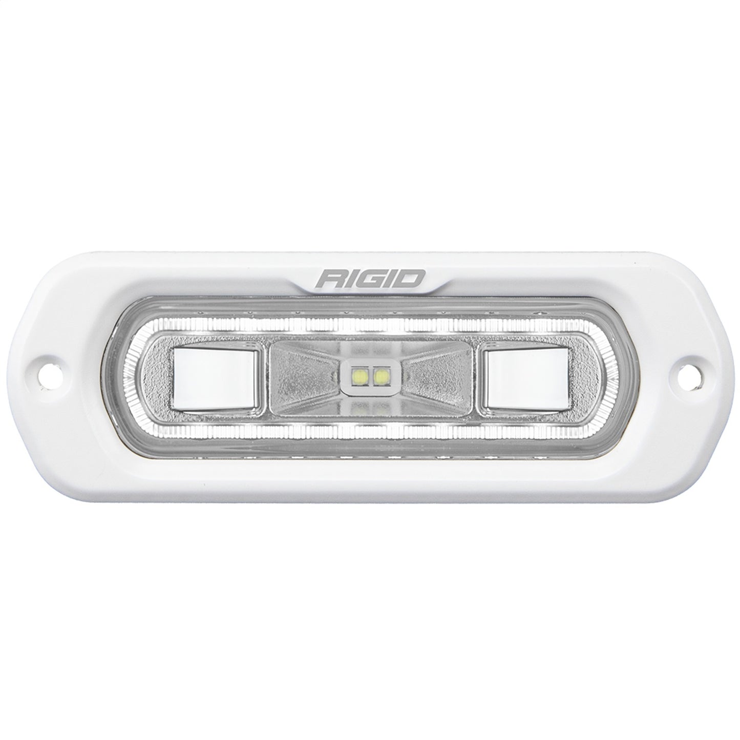 RIGID Industries SR-L Series Marine Spreader Pod 2 Wire Flush Mount White Housing With White Halo 51200