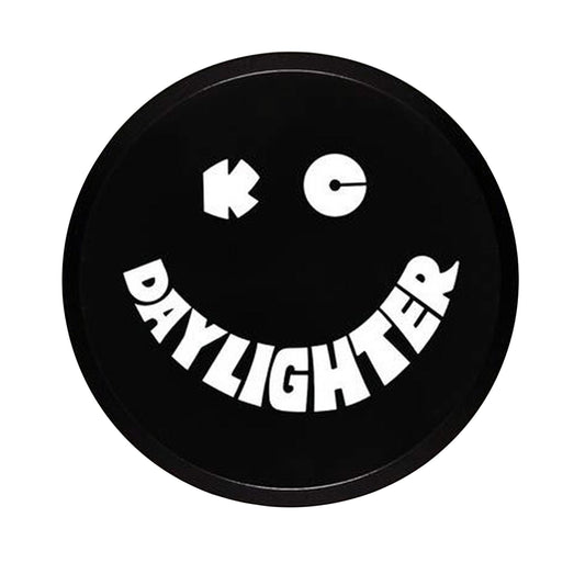 KC HiLiTES 6 in Soft Vinyl cover - Round - Pair - Black / White KC Daylighter Logo 5200