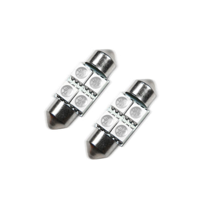 Oracle Lighting 5203-002 - ORACLE 33MM 4 LED 3-Chip Festoon Bulbs (Pair) - Blue
