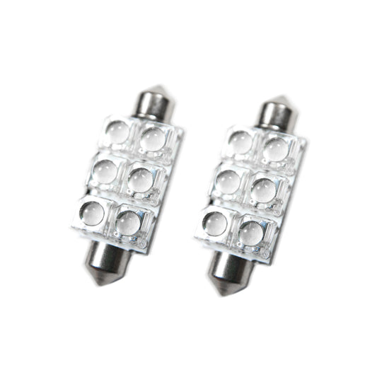 Oracle Lighting 5207-003 - ORACLE 44MM 6 LED 3-Chip Festoon Bulbs (Pair) - Red