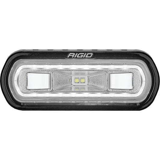 RIGID Industries SR-L Series Marine Spreader Pod 2 Wire Surface Mount Black Housing With White Halo 52100