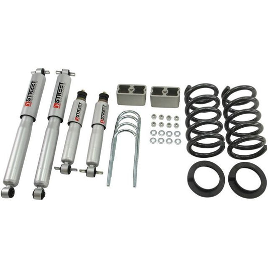 BELLTECH 627SP LOWERING KITS Front And Rear Complete Kit W/ Street Performance Shocks 1998-2003 Chevrolet Blazer/Jimmy 6 cyl. (except Extreme) 2 in. or 3 in. F/3 in. R drop W/ Street Performance Shocks