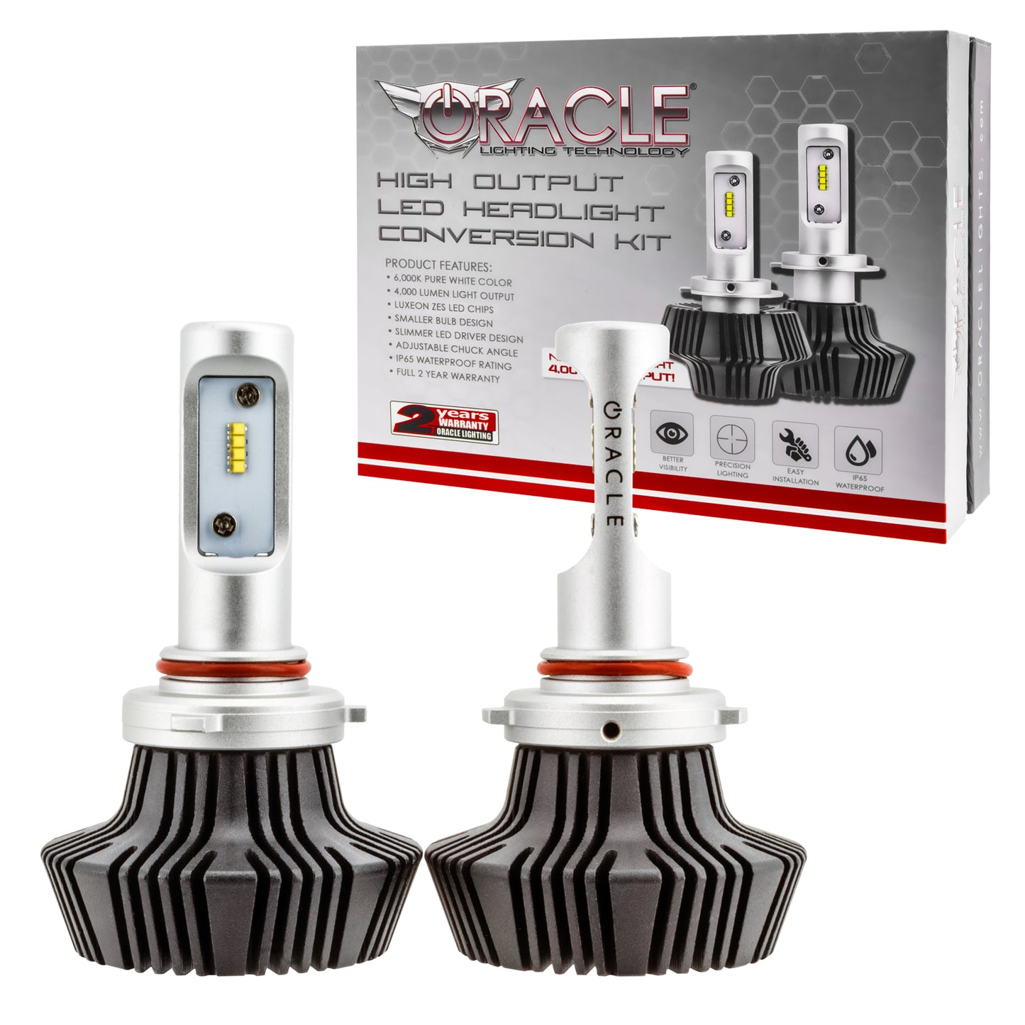 Oracle Lighting 5239-001 - ORACLE 9005 4000 Lumen LED Headlight Bulbs (Pair)