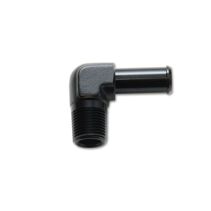 Vibrant Performance - 11230 - Male NPT to Hose Barb Adapter 90 Degree; NPT Size: 1/8 in. Hose Size: 1/4 in.