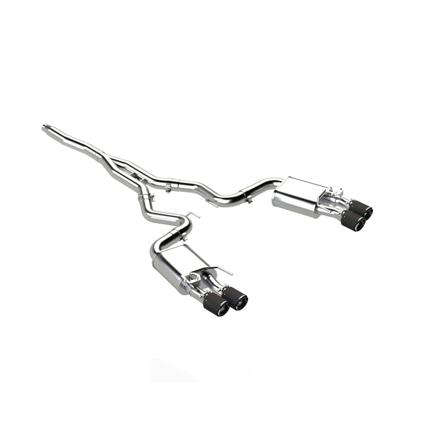 MBRP Exhaust 3in. Cat Back; Quad Rear Exit; T304; CF Tip S72233CF