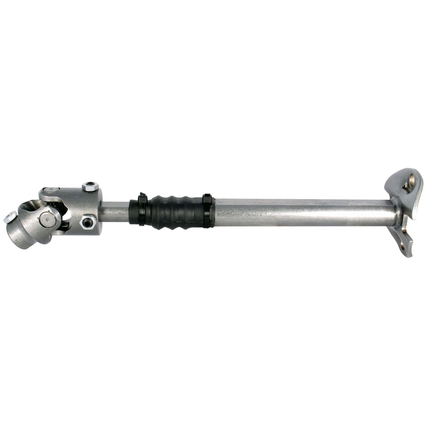 Borgeson - Steering Shaft - P/N: 000977 - 1978-1979 Ford F-150 and Bronco with rag joint. Heavy duty telescopic steel steering shaft. Connects from factory column to steering box. Includes rag joint flange and billet steel universal joint.