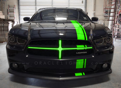 Oracle Lighting 5300-004 - 2011-2014 Dodge Charger Illuminated Grill Crosshairs