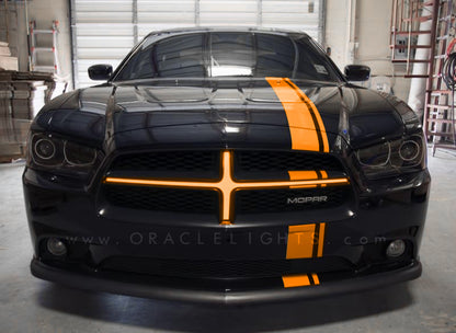 Oracle Lighting 5300-005 - 2011-2014 Dodge Charger Illuminated Grill Crosshairs