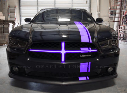 Oracle Lighting 5300-007 - 2011-2014 Dodge Charger Illuminated Grill Crosshairs