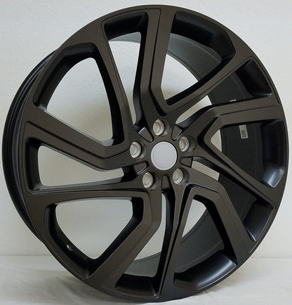 22" X 9.5" Satin Black Aluminum Wheels Set - Dynamic Performance - R532-SB-22x9.5-5x120-45-72.56