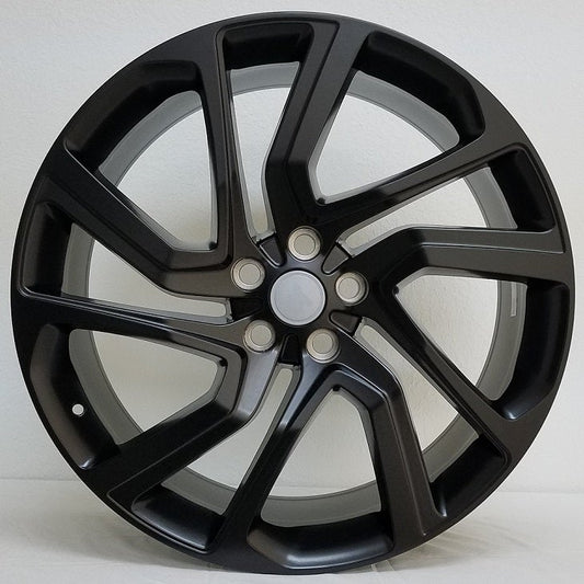 22" X 9.5" Satin Black Aluminum Wheels Set - Dynamic Performance - R532-SB-22x9.5-5x120-45-72.56