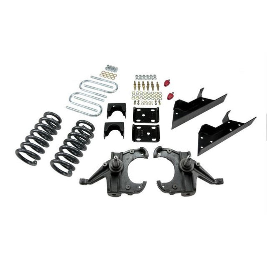 BELLTECH 705 LOWERING KITS Front And Rear Complete Kit W/O Shocks 1973-1987 Chevrolet C10 (1 in. Rotor) 4 in. F/6 in. R drop W/O Shocks
