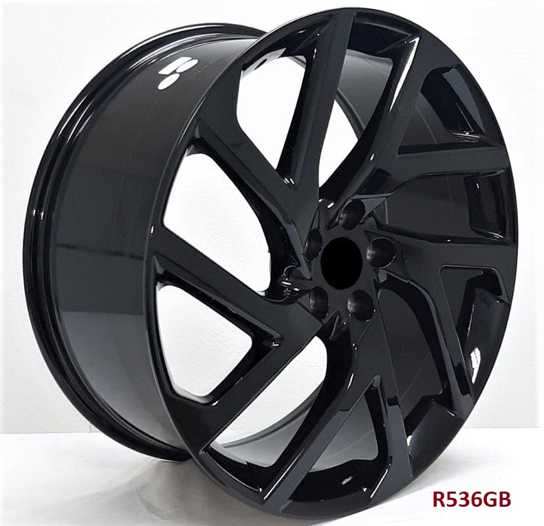 22" X 9" Gloss Black Aluminum Wheels Set - Dynamic Performance - R536-GB-22x9-5x108-45-63.4