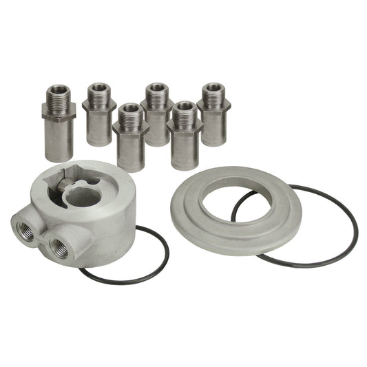 Derale Universal Thermostatic Sandwich Adapter with 3/8" NPT Ports 25782