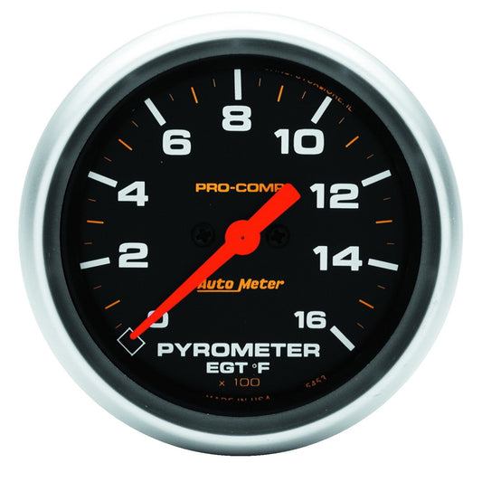 AutoMeter 2-5/8 in. PYROMETER 0-1600 Fahrenheit PRO-COMP 5444