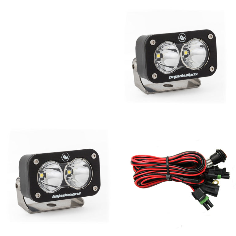 Baja Designs S2 Sport Black LED Auxiliary Light Pod Pair 547801