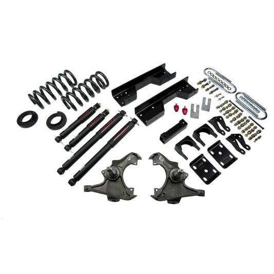 BELLTECH 727ND LOWERING KITS Front And Rear Complete Kit W/ Nitro Drop 2 Shocks 1988- Chevrolet Silverado/Sierra C3500 (Ext Cab Dually) 4 in. or 5 in. F/8 in. R drop W/ Nitro Drop II Shocks