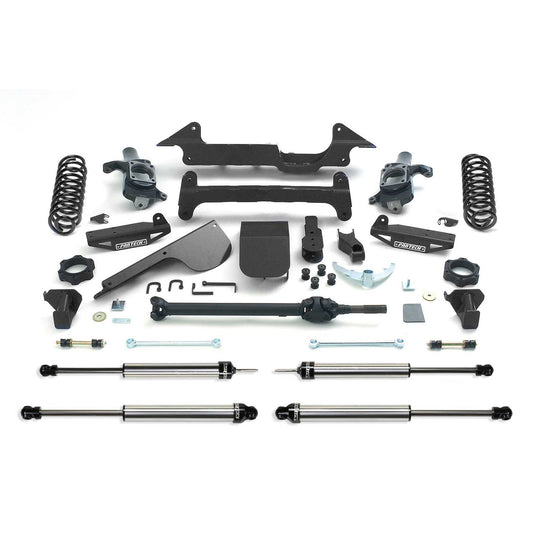 Fabtech 6" PERF SYS W/DLSS SHKS 03-08 HUMMER H2 SUV/SUT 4WD W/RR COIL SPRINGS K5000DL