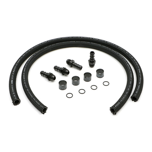 HAMBURGER'S PERFORMANCE PRODUCTS 48 IN. PREMIUM OIL LINES FOR HAMBURGER'S BILLET OIL FILTRATION KITS; 3/4 IN. I.D. HOSE; -12AN FITTINGS 1006