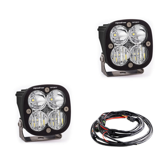 Baja Designs Squadron Sport Black LED Auxiliary Light Pod Pair 557803