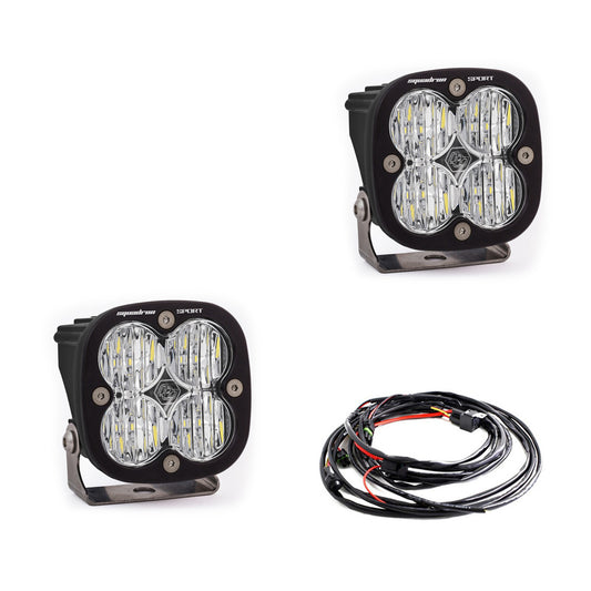 Baja Designs Squadron Sport Black LED Auxiliary Light Pod Pair 557805