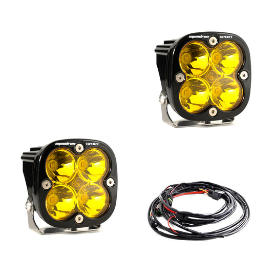 Baja Designs Squadron Sport Black LED Auxiliary Light Pod Pair 557811