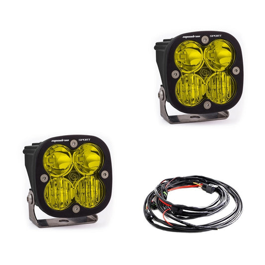 Baja Designs Squadron Sport Black LED Auxiliary Light Pod Pair 557813