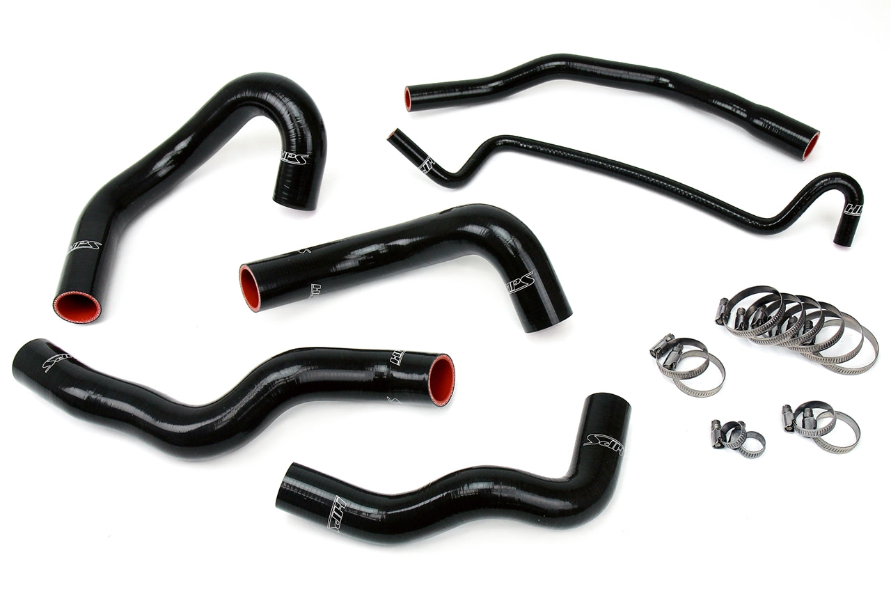 HPS Performance High Temp 3-ply Reinforced SiliconeReplace OEM Rubber Radiator Coolant Hoses 57-1013-BLK
