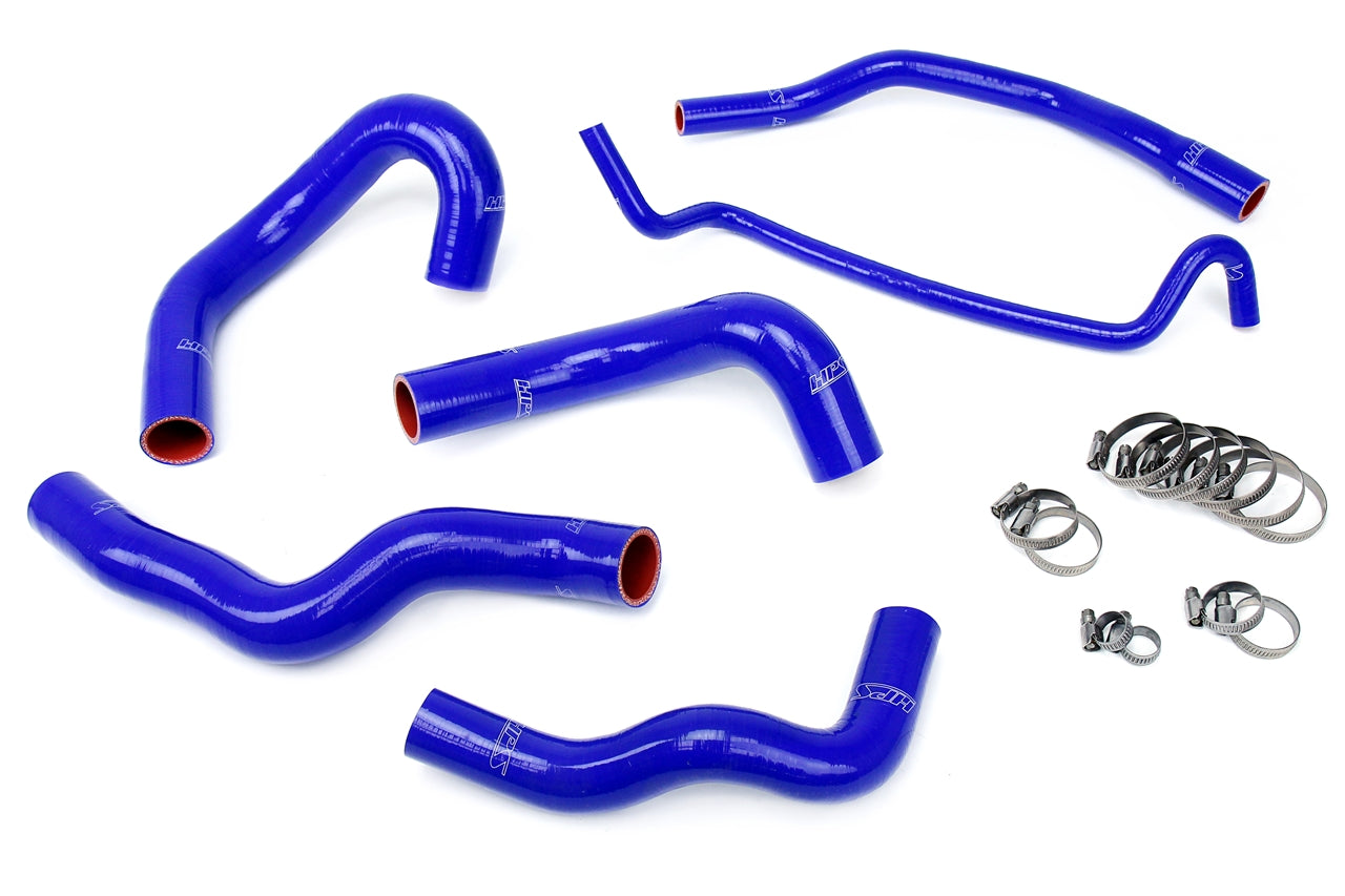 HPS Performance High Temp 3-ply Reinforced SiliconeReplace OEM Rubber Radiator Coolant Hoses 57-1013-BLUE